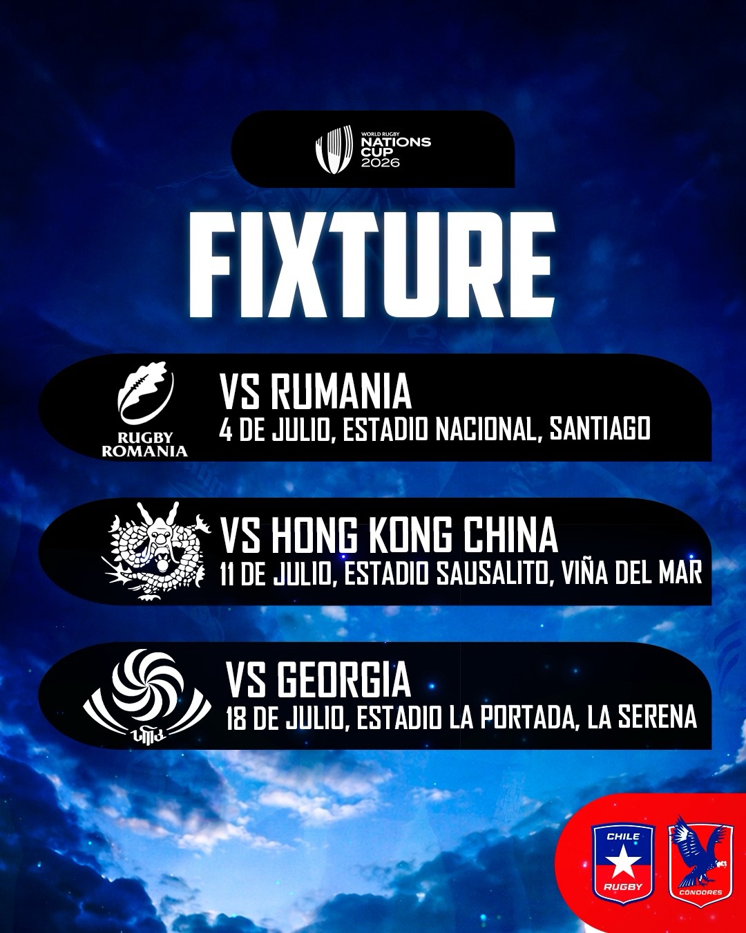 Nations Cup 2026: Vive el Rugby en Chile