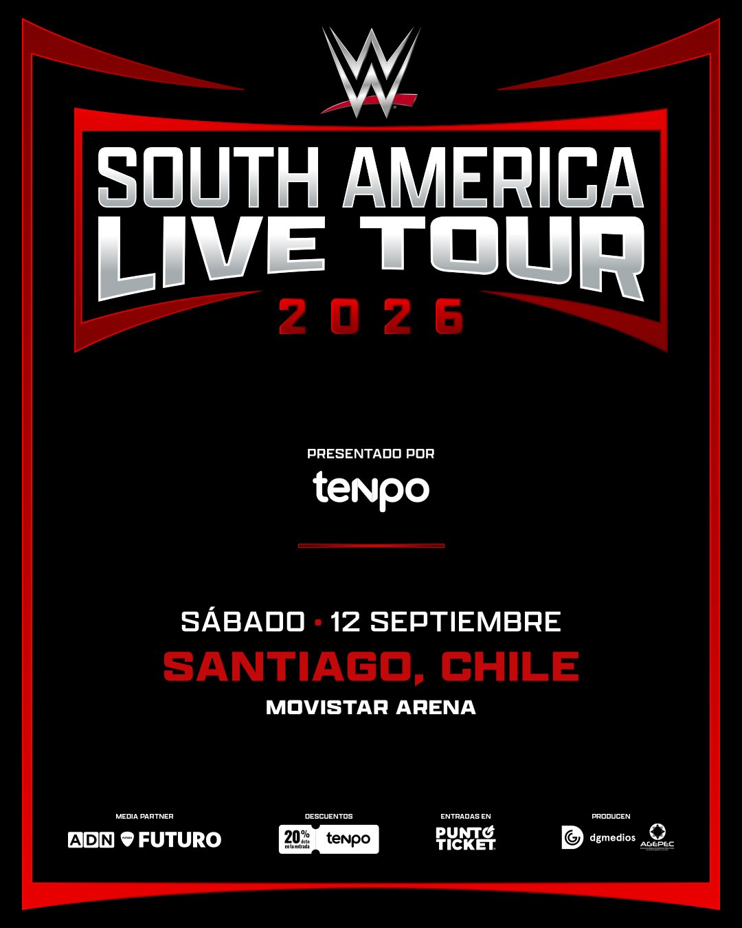 WWE Live en Chile 2026