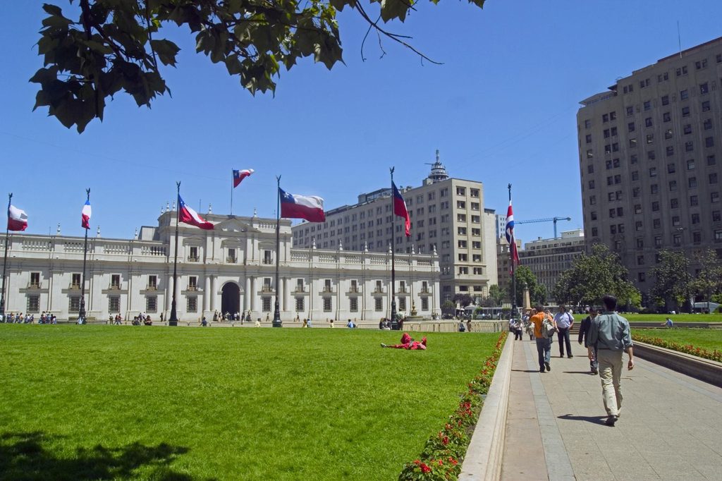 Fotografía parte de atrás de La Moneda.